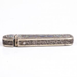 Antique silver filigree case for cigars — image 7
