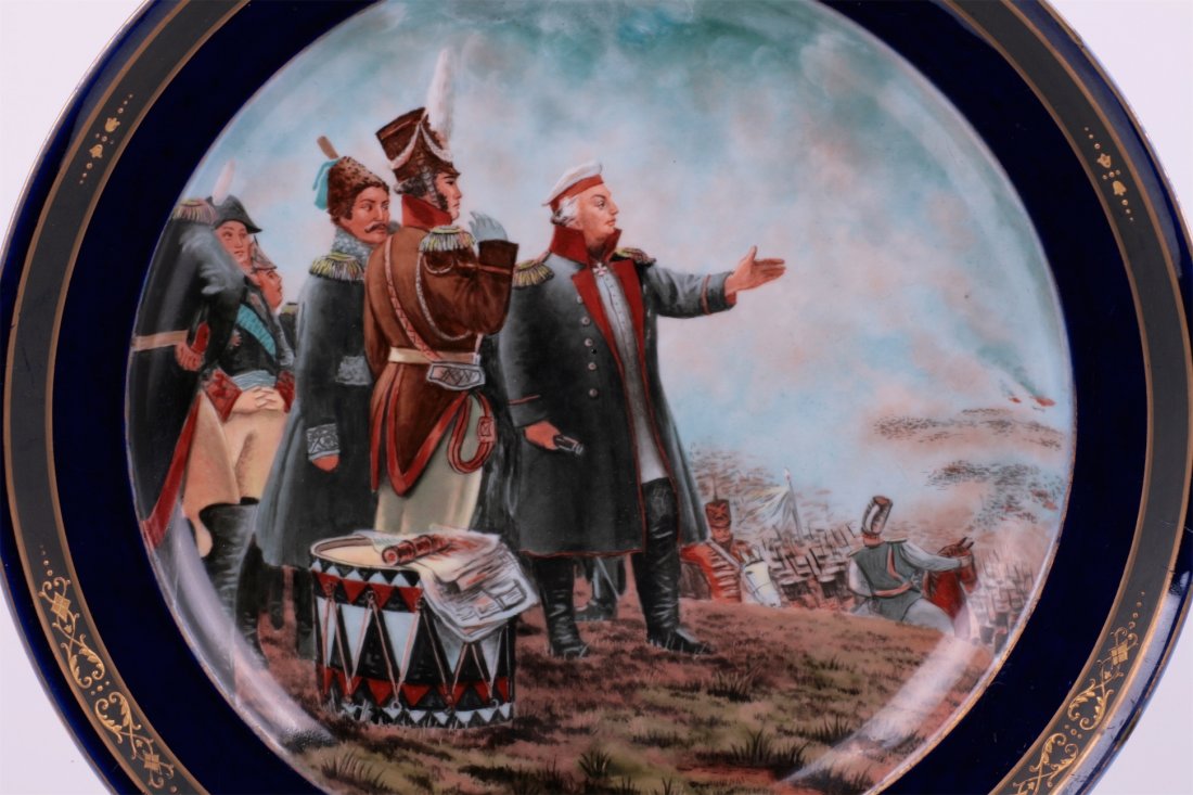 Decorative porcelain plate "On Borodino fields". — image 2
