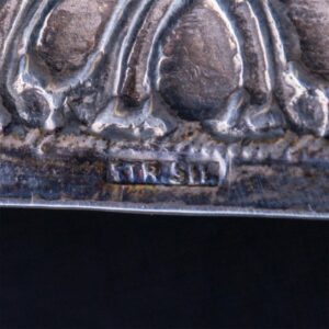 Huge antique silver tray with hands — image 5