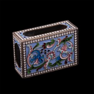 Russian silver and enamel matchbox — image 2