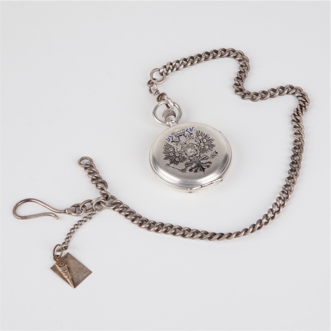 An Imperial Silver and enamel Russian Presentation — image 3