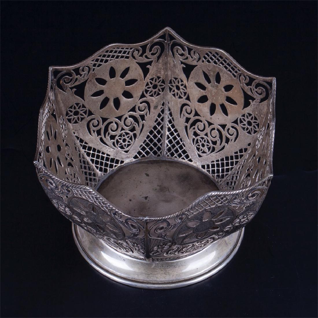 Antique silver candy dish — image 2