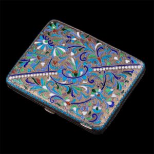 Russian silver and enamel cigarette-case — image 2