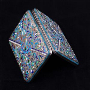 Russian silver and enamel cigarette-case — image 3