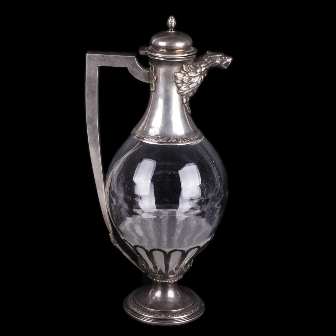 Antique silver water jug — image 1