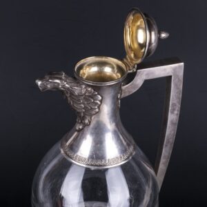 Antique silver water jug — image 3