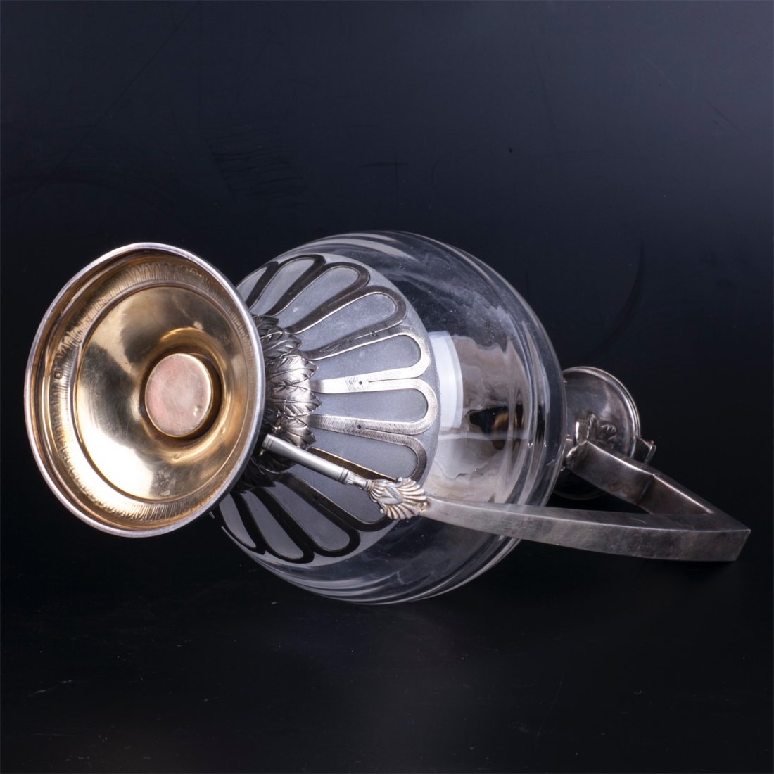 Antique silver water jug — image 4