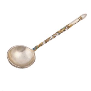 Russian silver jam spoon. Vasilii Semonov. — image 2