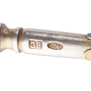 Russian silver jam spoon. Vasilii Semonov. — image 3