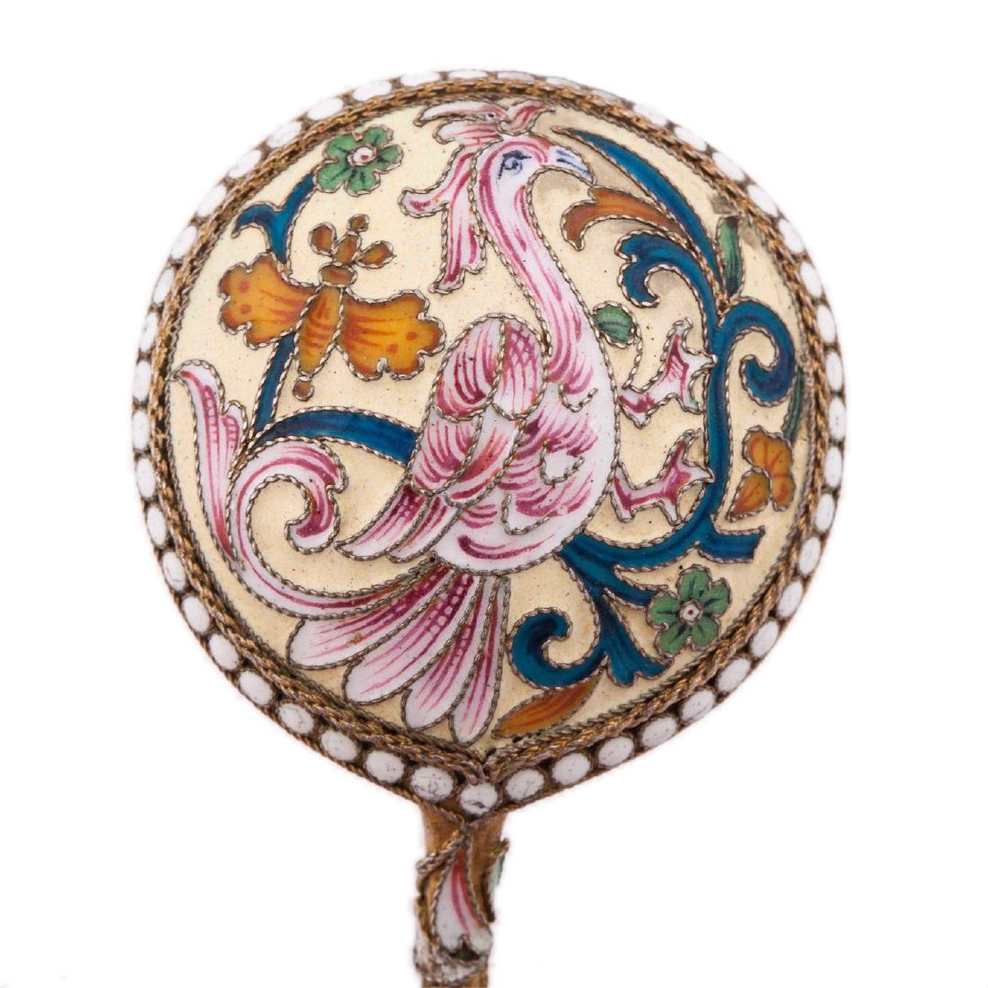 Russian silver jam spoon. Vasilii Semonov. — image 4
