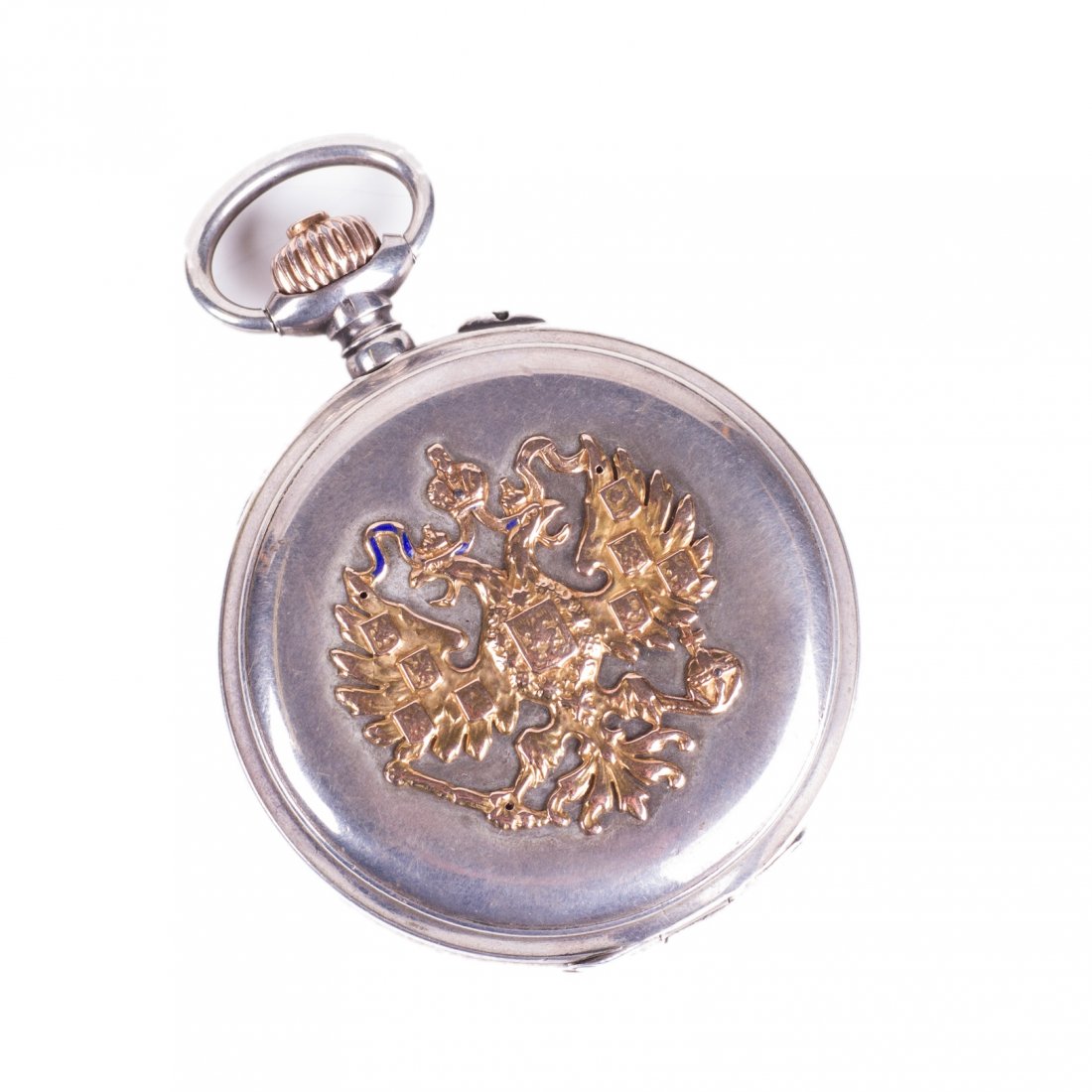 Silver pocket watch from the Ministry of the Imperial — image 1