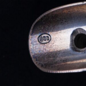 Silver serving set in a shape of shells — image 4