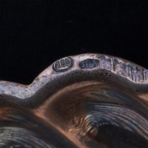 Silver serving set in a shape of shells — image 7