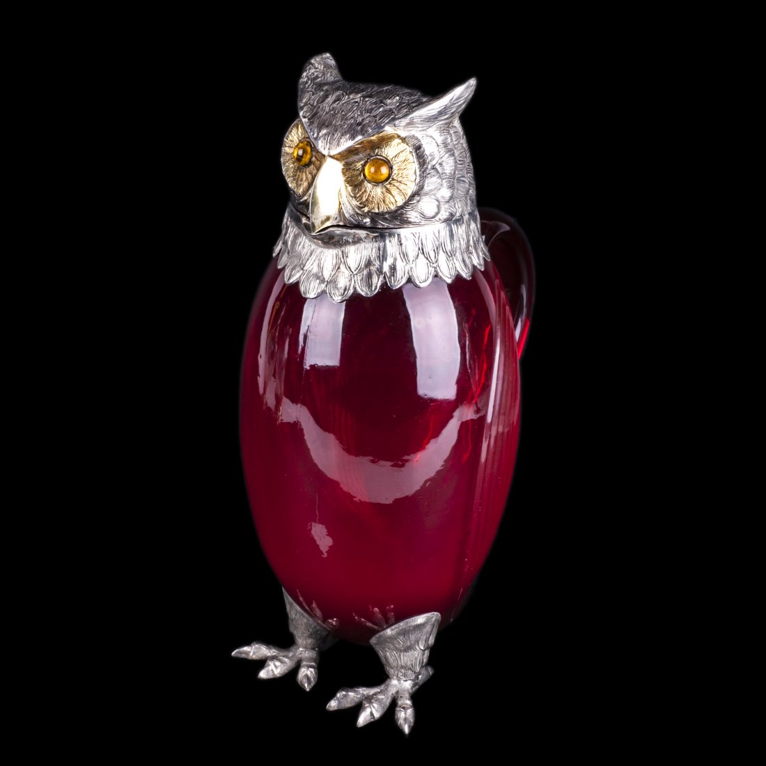 Antique jug in the shape of owl — image 1
