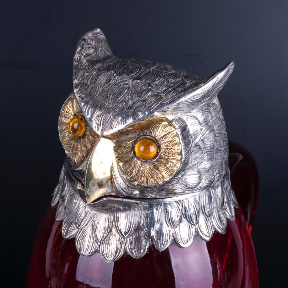 Antique jug in the shape of owl — image 2
