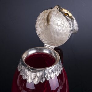 Antique jug in the shape of owl — image 3