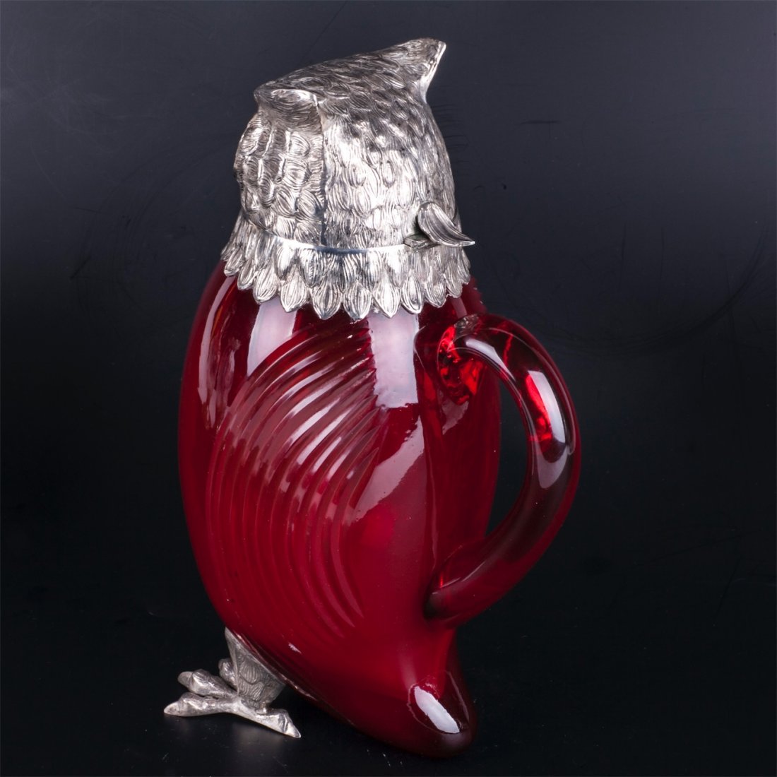 Antique jug in the shape of owl — image 5