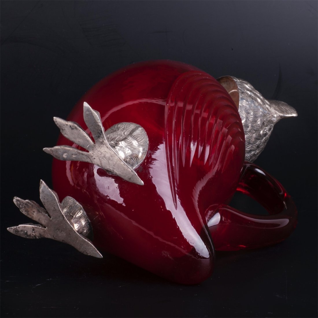 Antique jug in the shape of owl — image 6