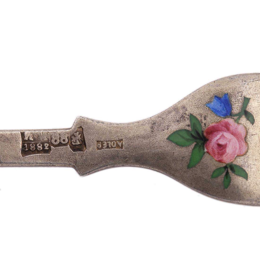 Decorative silver fork for lemon. Lorie. — image 3