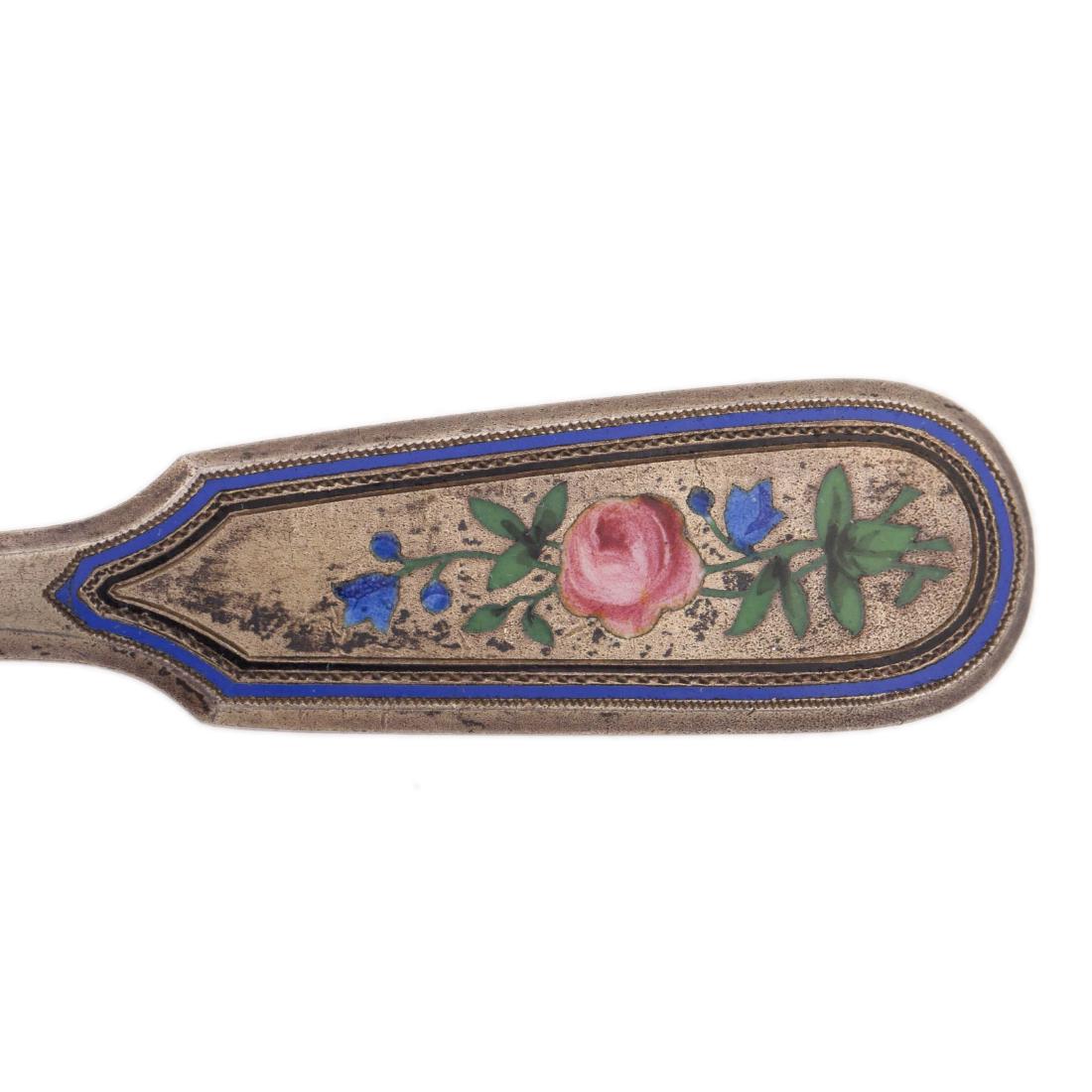 Decorative silver fork for lemon. Lorie. — image 4