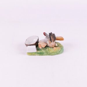 Russian porcelain composition "ChiÑken with chicks". — image 3