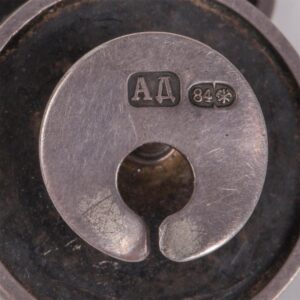Russian silver and cloisonne enamel cufflinks — image 4