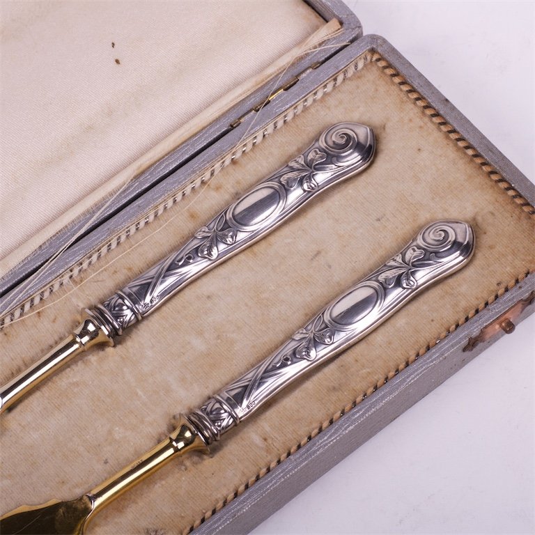Silver serving set of 2 pieces. — image 3