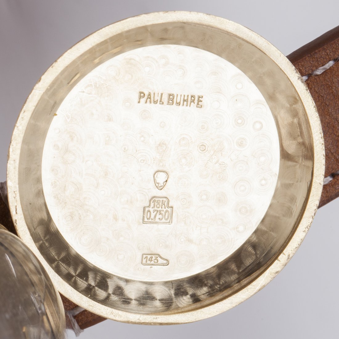 18K gold Paul Buhre "Rotodator" wrist watch — image 9