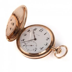 Russian gold pocket watch W.Gabus movement Usysse — image 1