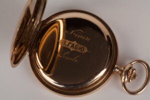 Russian gold pocket watch W.Gabus movement Usysse — image 4