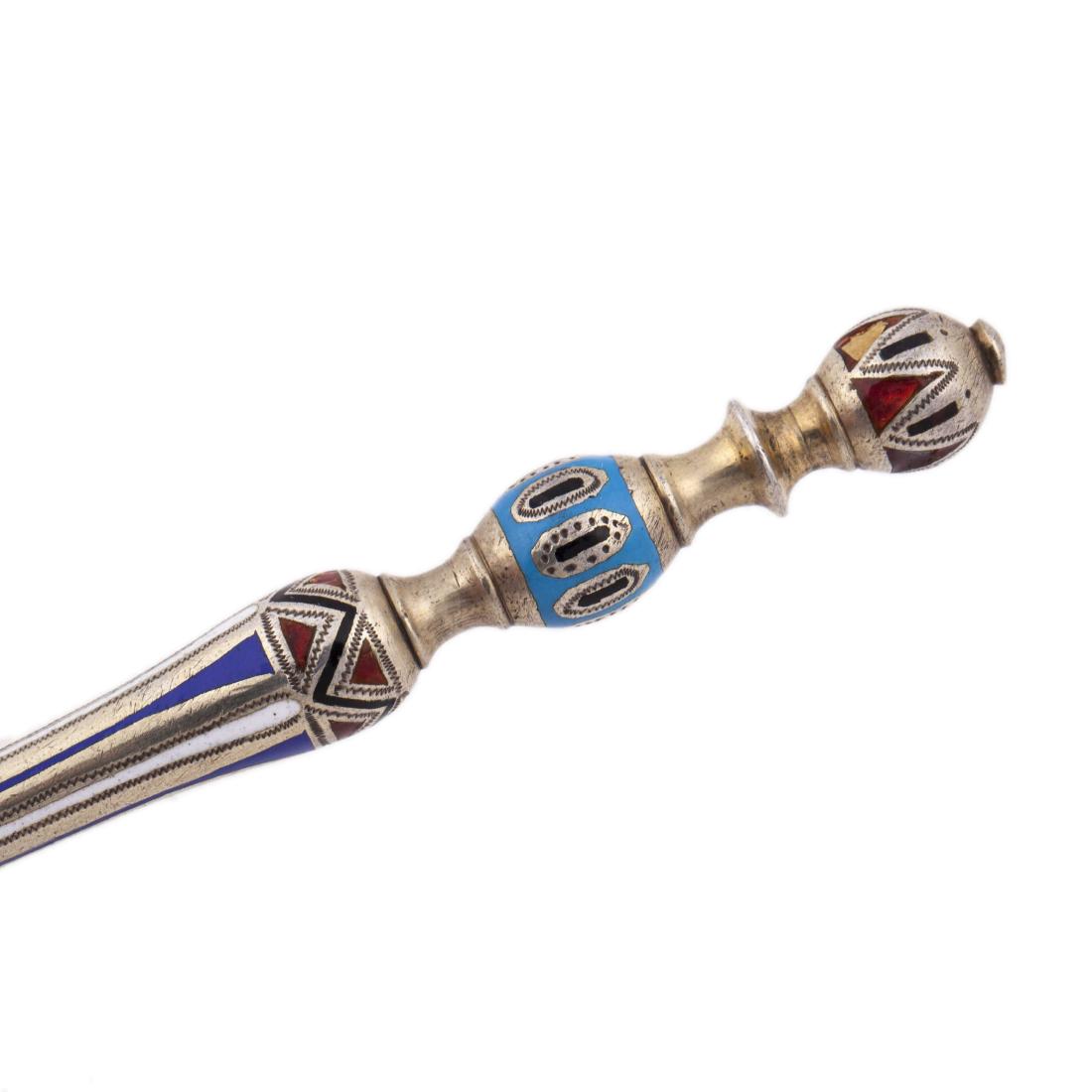 Russian silver jam spoon. Workshop of A. Tobenkov(?). — image 3