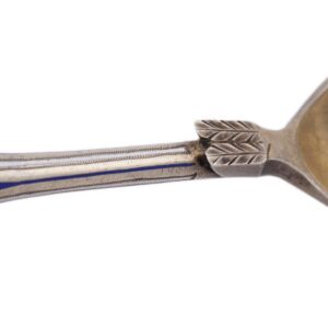 Russian silver jam spoon. Workshop of A. Tobenkov(?). — image 4