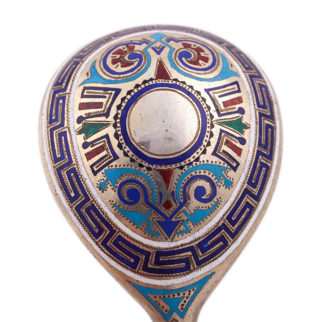 Russian silver jam spoon. Workshop of A. Tobenkov(?). — image 5