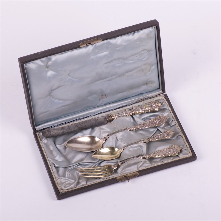 Silver set of 4 pieces "Egoist". — image 1