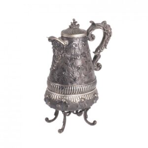 German silver water jug on legs — image 1