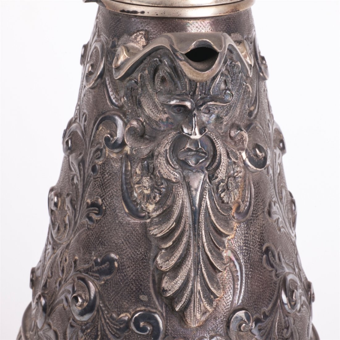 German silver water jug on legs — image 5