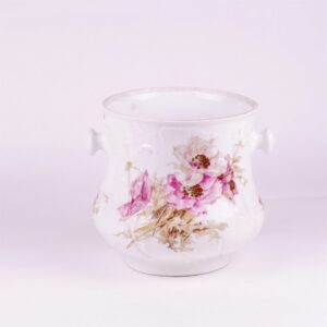 Russian porcelain flowerpot with flowers. Kornilov — image 2