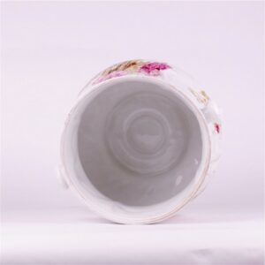 Russian porcelain flowerpot with flowers. Kornilov — image 3