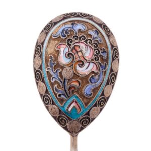 Russian silver spoon. 11th moscow Artel. — image 5