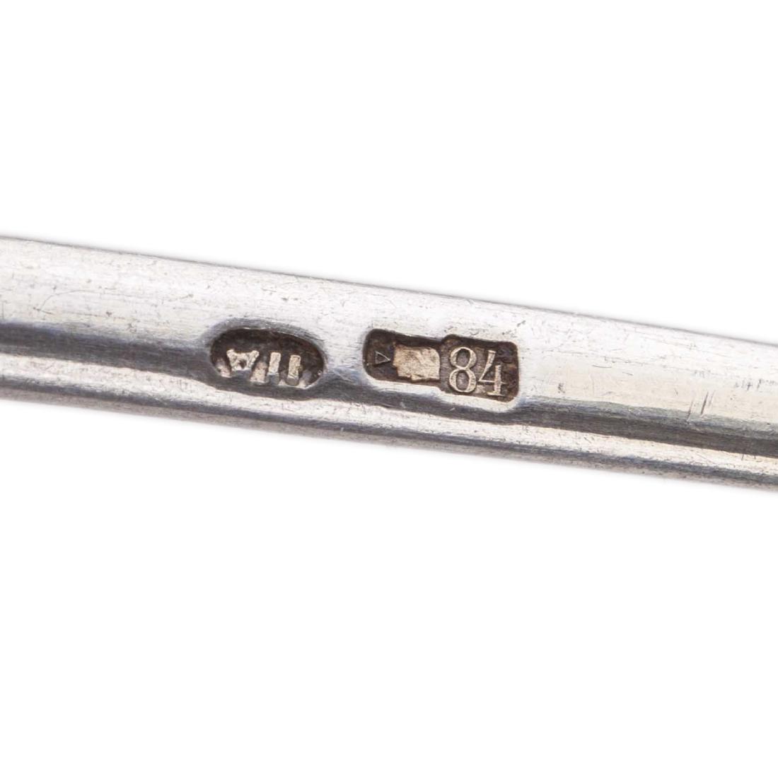 Russian silver spoon. 11th moscow Artel. — image 6