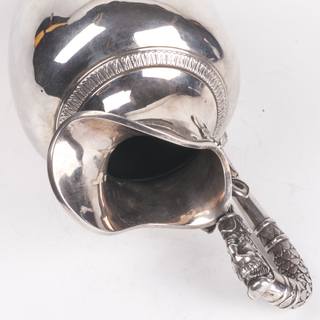 Antique French silver jug — image 8