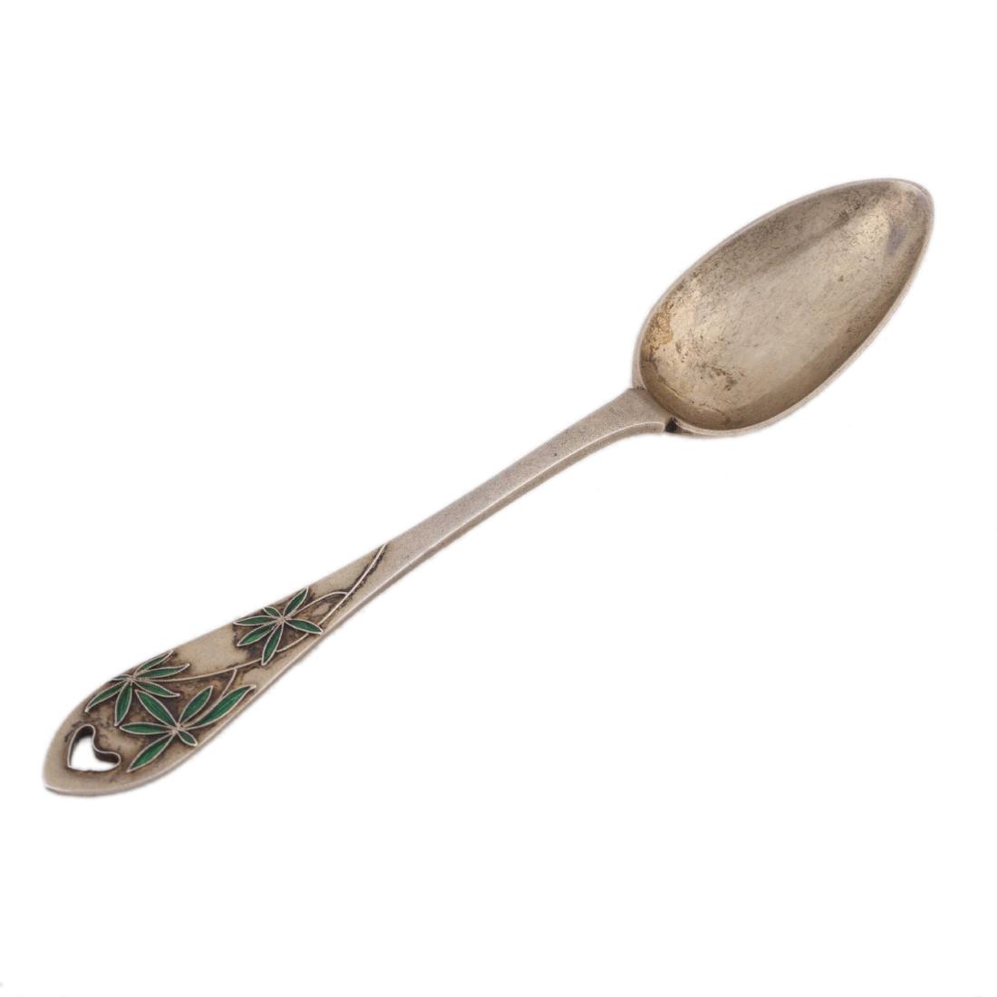 Russian Faberge silver spoon. — image 1