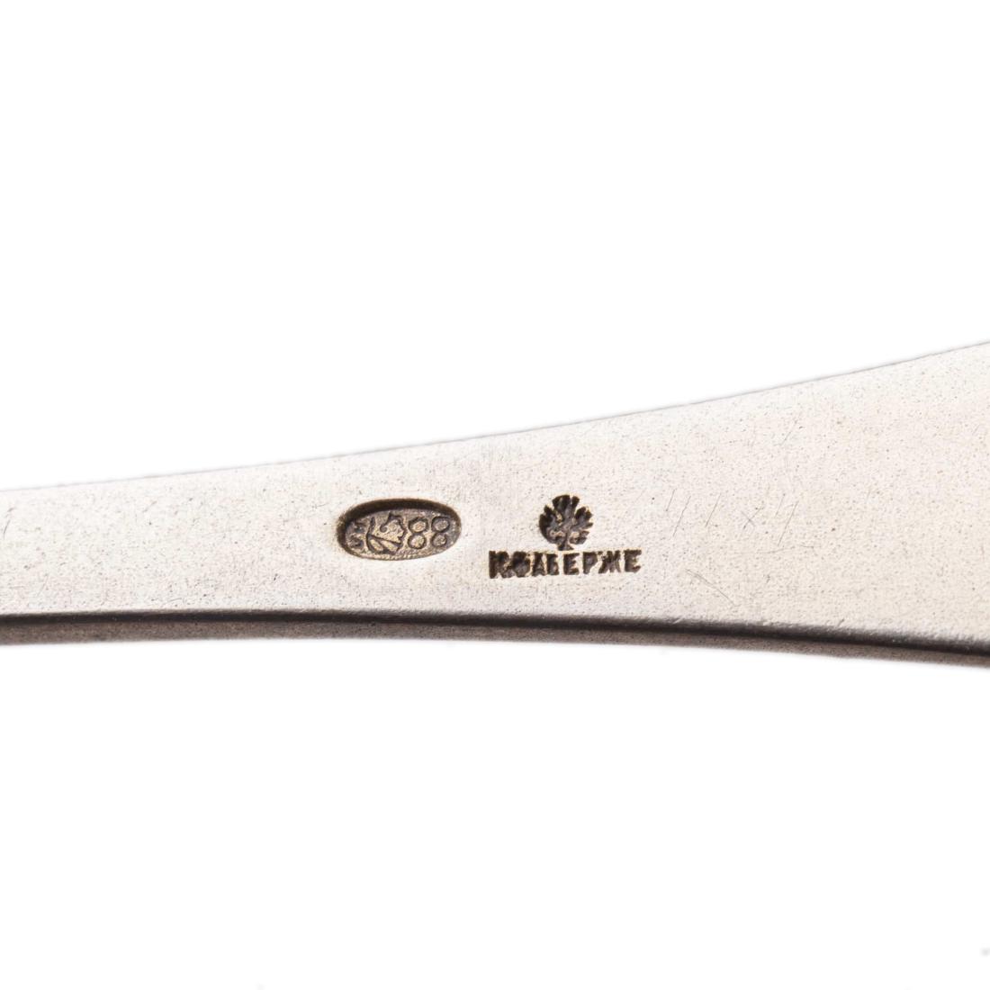 Russian Faberge silver spoon. — image 3