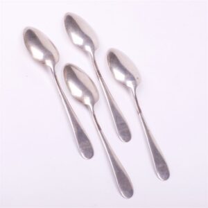 Set of 4 silver spoons. — image 3
