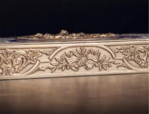 Antique French silver gilt and enamel box — image 5
