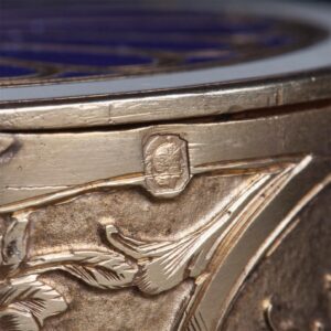 Antique French silver gilt and enamel box — image 8
