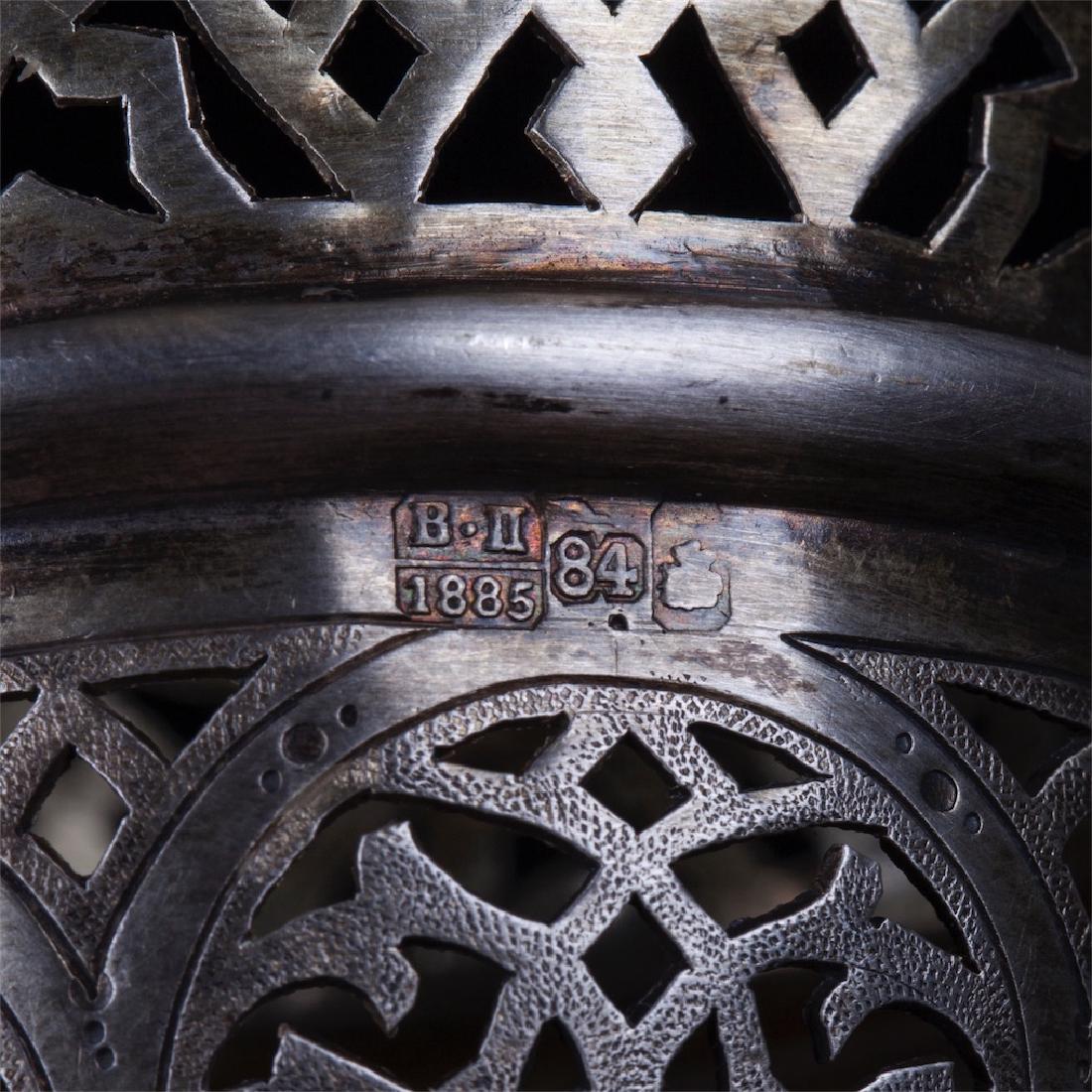 Russian silver-gilt and engraved lampada. Moscow — image 3