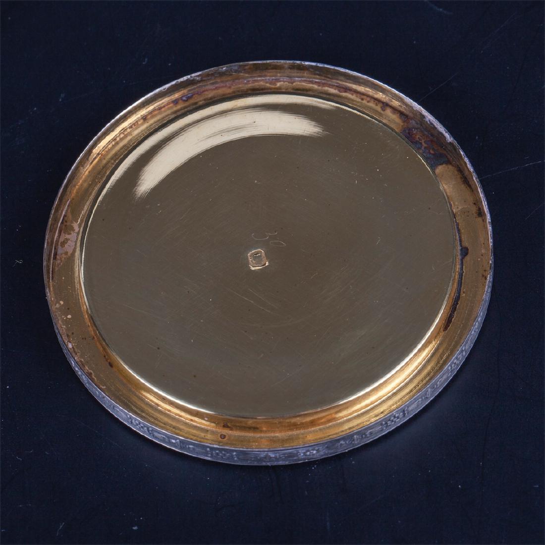 Antique French silver and guilloche enamel snuff box — image 5