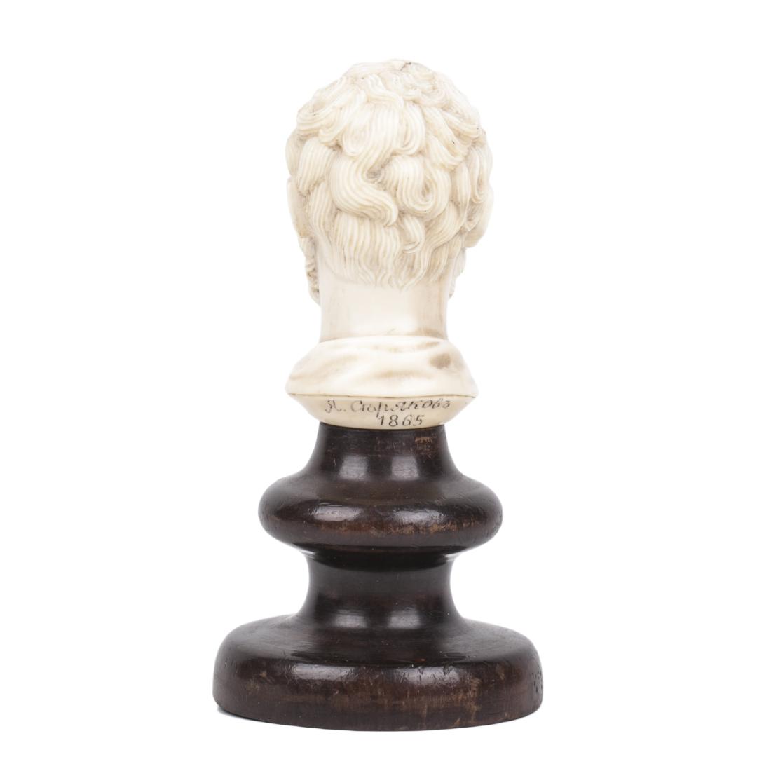 Russian carved white material seal work piece — image 3