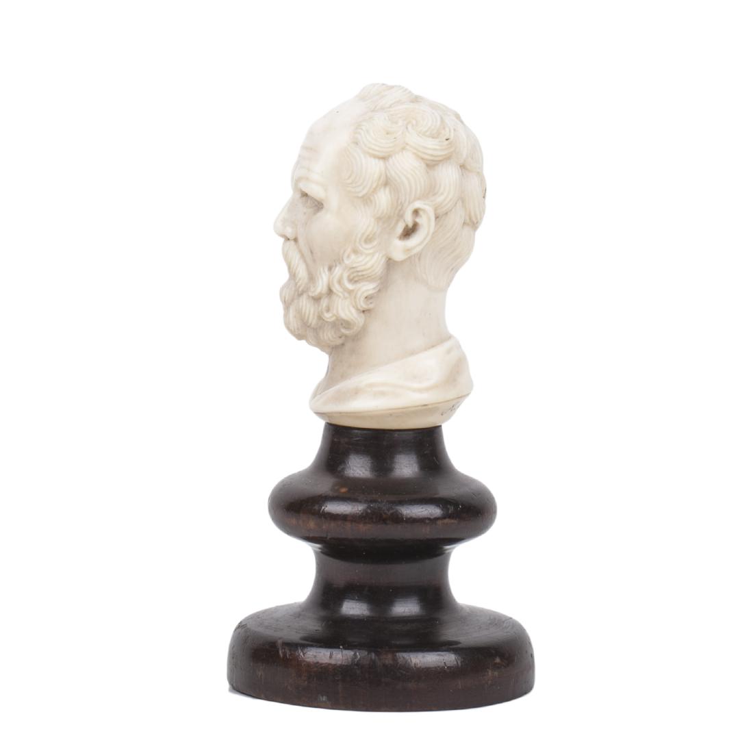 Russian carved white material seal work piece — image 4